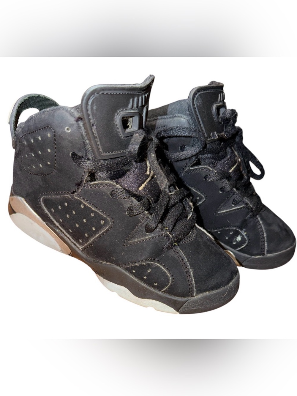 🔥 Nike Air Jordan 6 Retro Chrome DX6178-001 Unisex Kids Size 11C 🔥